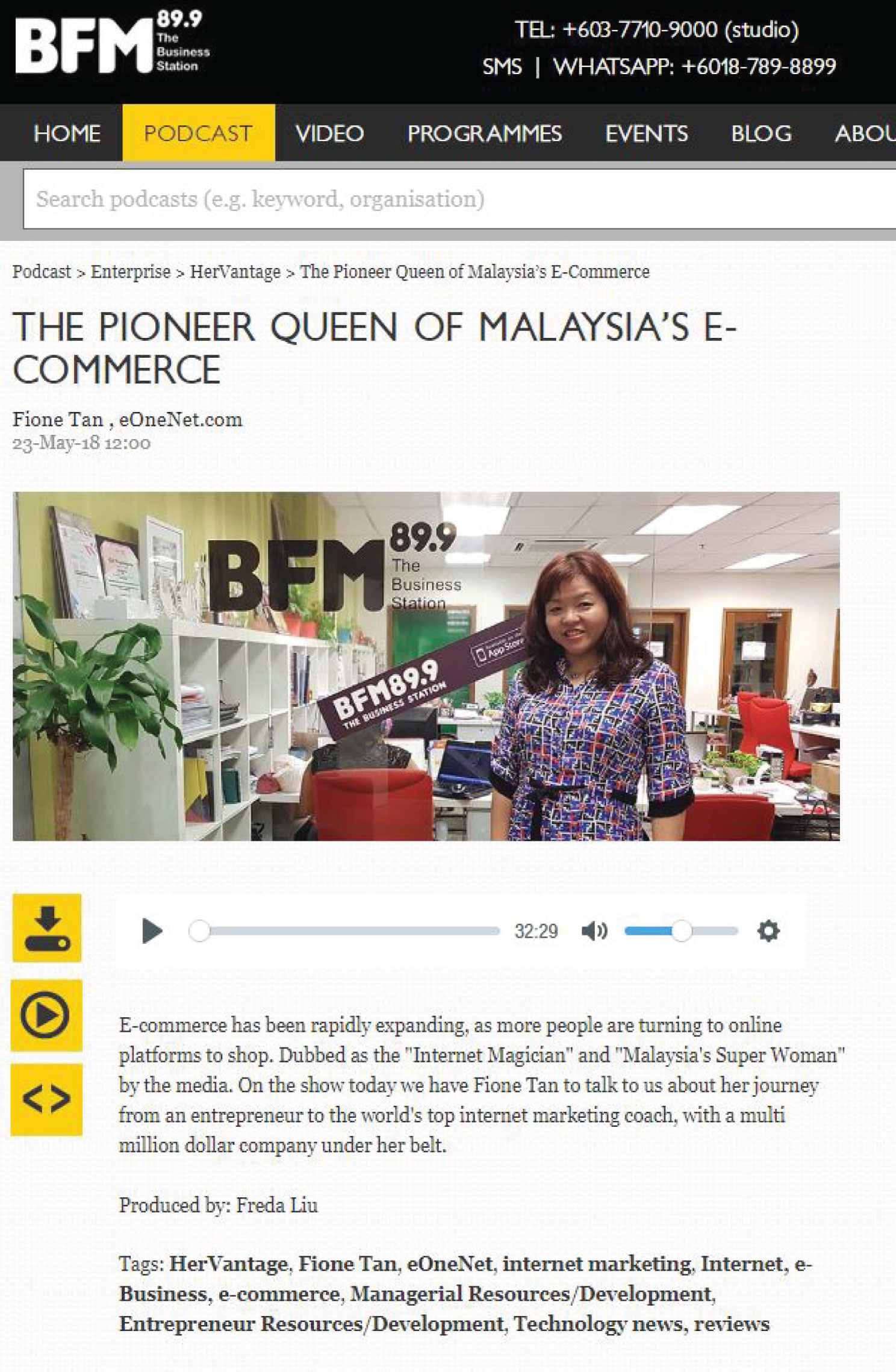 The Pioneer Queen of Malaysia's e-Commerce