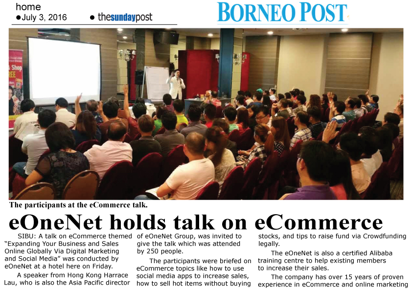 eOneNet holds talk on eCommerce
